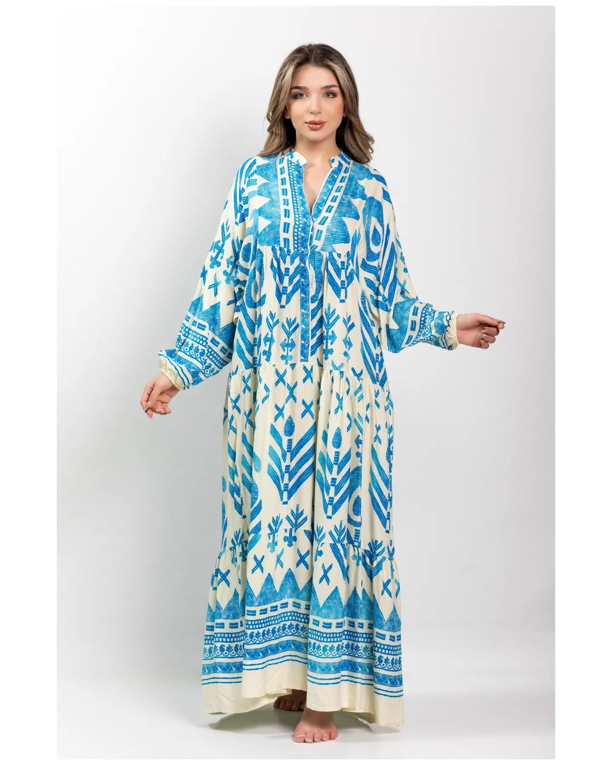 Elena Blue Maxi Dress