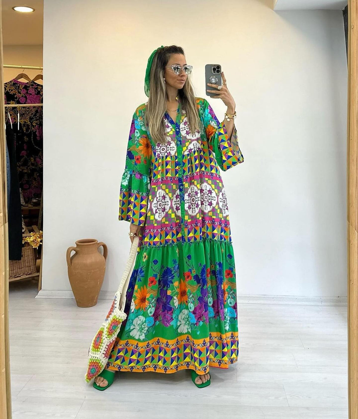 Boho Mosaic Dress